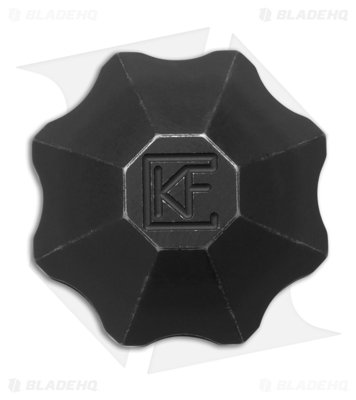 Custom Knife Factory Kaz Bead Dark Stonewash Titanium