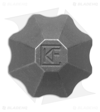 Custom Knife Factory Kaz Bead Stonewash Titanium