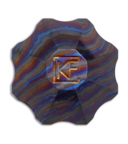 Custom Knife Factory Kaz Bead Zircu Titanium