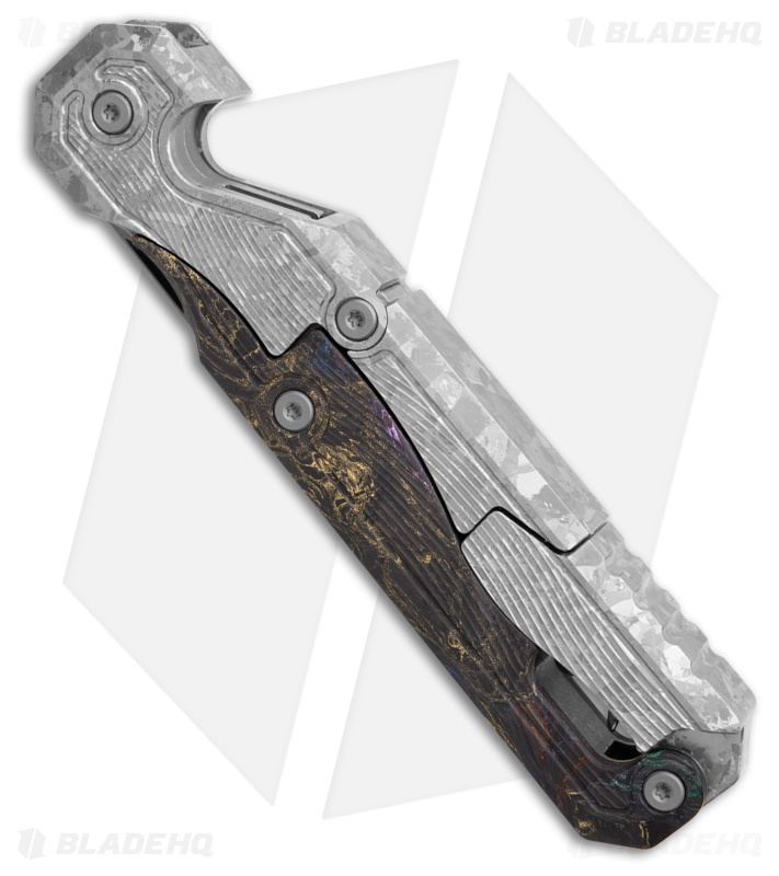 Custom Knife Factory Narzannik Wine Corkscrew Crystalized Titanium/Carbon Fiber