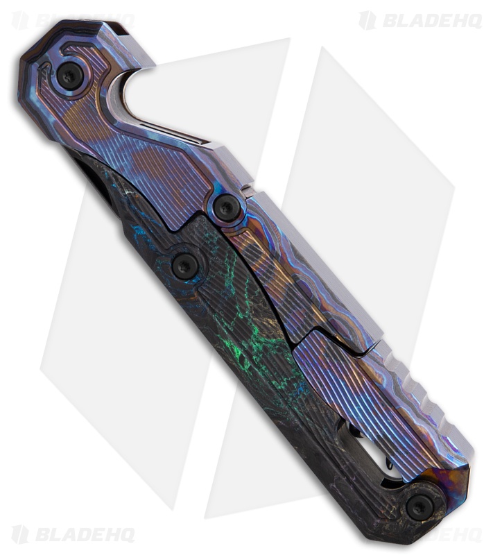 Custom Knife Factory Narzannik Wine Corkscrew Zircu Titanium/Carbon Fiber