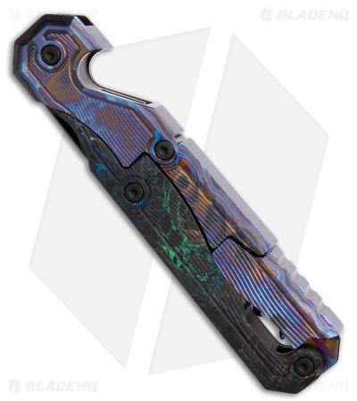 Custom Knife Factory Narzannik Wine Corkscrew Zircu Titanium/Carbon Fiber