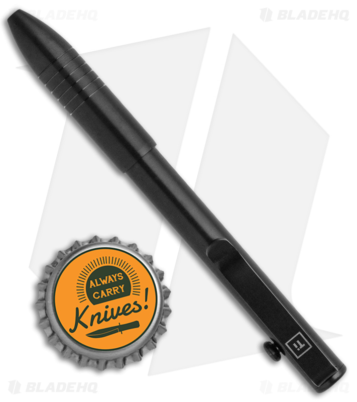 Big Idea Design Bolt Action Refillable EDC Pen (Black Titanium)