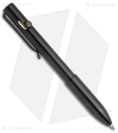 Big Idea Design Bolt Action Refillable EDC Pen (Black Titanium)