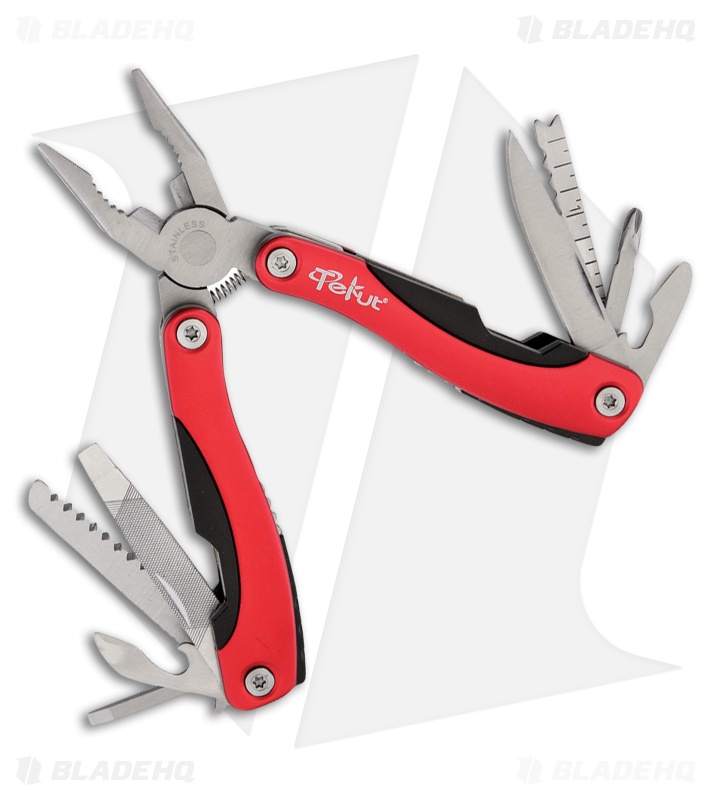 Tekut Folding Multi-Tool Red (11-in-1) KT5003