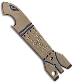 Cucchiara F-Bomb Titanium Bottle Opener Money Clip (Bronze)