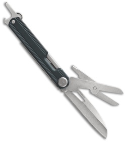 Gerber Dual-Force Multi-Tool 4.65 Closed, Silver and Black Steel Handles,  Fabric Sheath - KnifeCenter - 30-001721