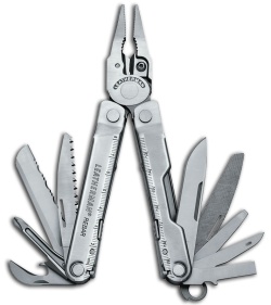 Leatherman Rebar Silver Multi-Tool w/ Leather Sheath (17-in-1) 831551