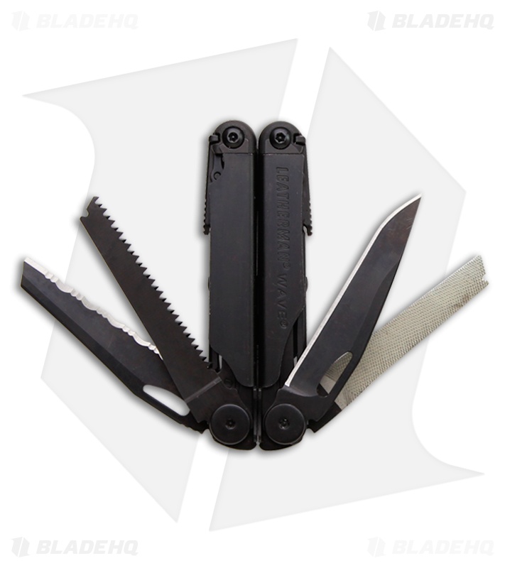 Leatherman Wave Multi Tool Black w/ Crimper & MOLLE Sheath (17-in-1) 832533