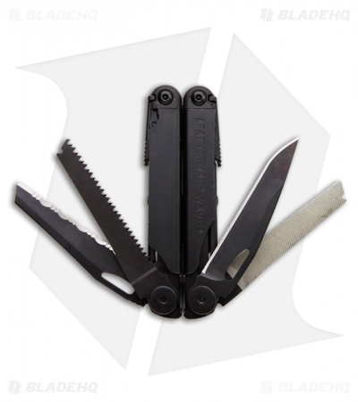 Leatherman Wave Multi Tool Black w/ Crimper & MOLLE Sheath (17-in-1) 832533