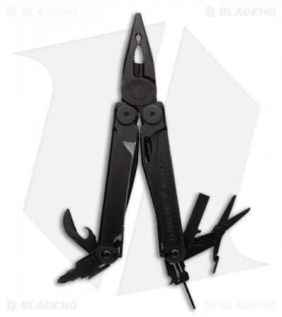 Leatherman Wave Multi Tool Black w/ Crimper & MOLLE Sheath (17-in-1) 832533