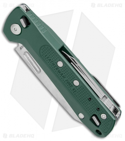 Leatherman Free K2 Multi 7-in-1 Folding Knife Evergreen (3.3" Satin)