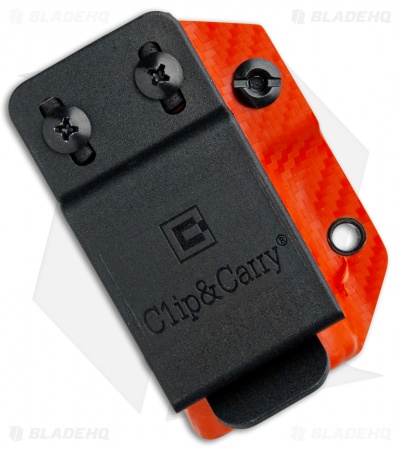 Clip & Carry Kydex Sheath Keychain for Leatherman Wingman (Orange CF)