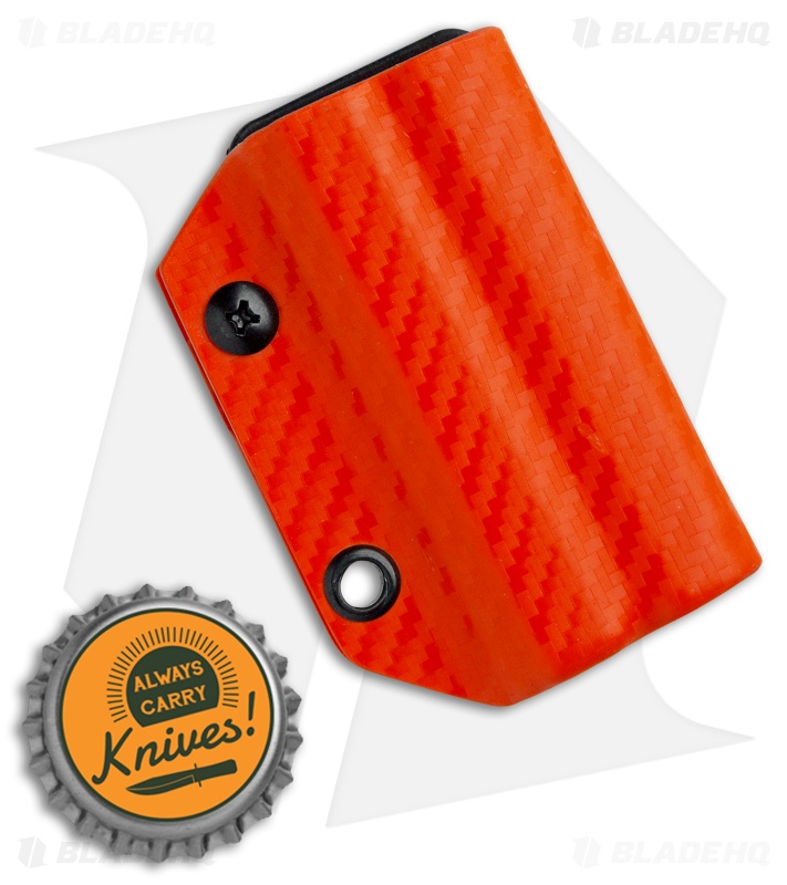 Clip & Carry Kydex Sheath Keychain for Leatherman Wingman (Orange CF)