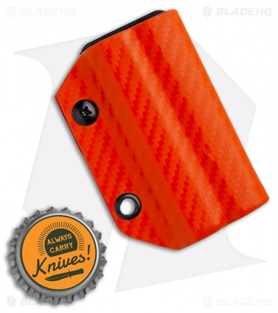 Clip & Carry Kydex Sheath Keychain for Leatherman Wingman (Orange CF)