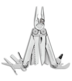 Leatherman Wave Multi Tool Stainless w/ Crimper & MOLLE Sheath (17-in-1) 