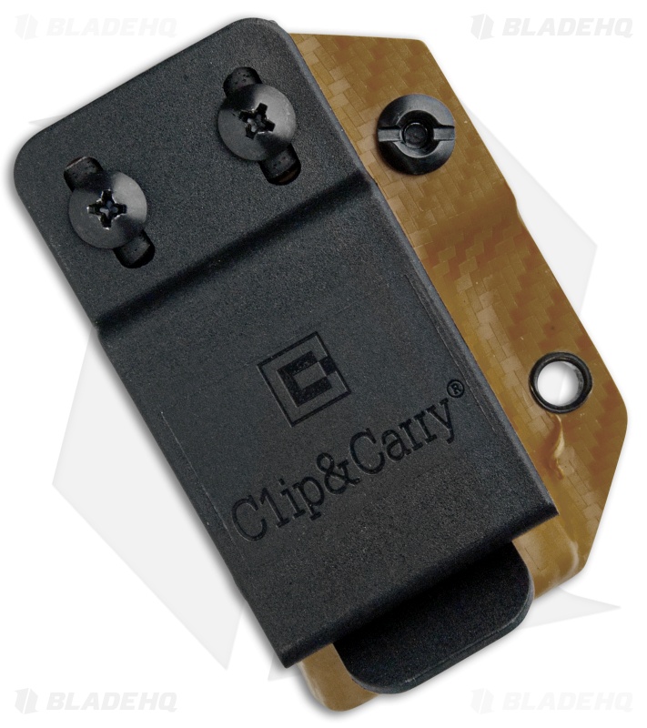 Clip & Carry Kydex Sheath Keychain for Leatherman Wingman (Tan CF)