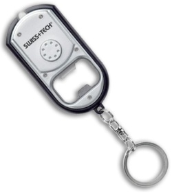 Swiss Tech Keychain LED Flashlight w/ Bottle Opener