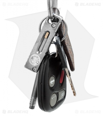 tactical tukk keychains keychain titanium stonewash utility knife bladehq
