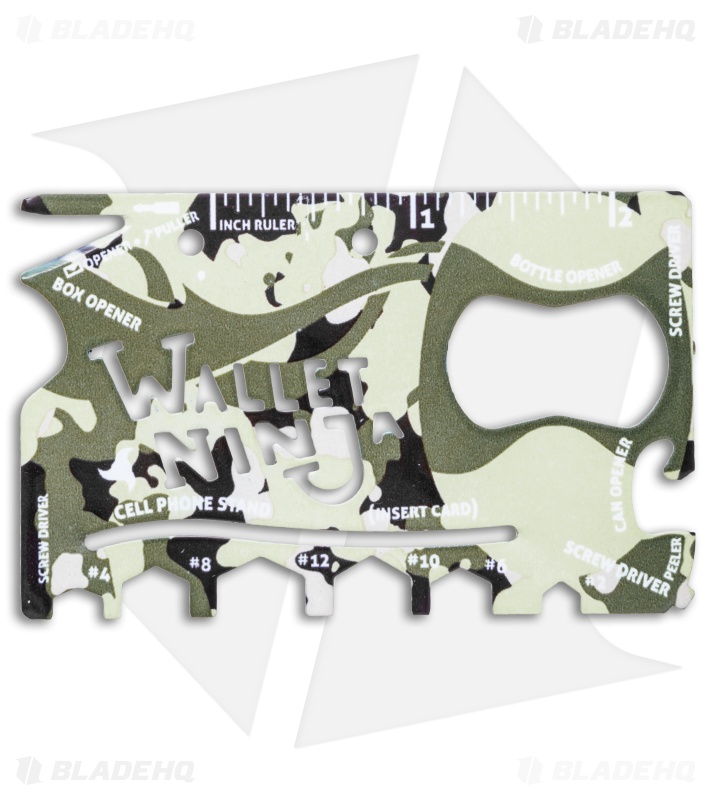 Wallet Ninja 18 in 1 Credit Card Multi Tool - Camo