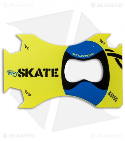 Wallet Ninja Credit Card Skateboard Multi-Tool (Yellow)