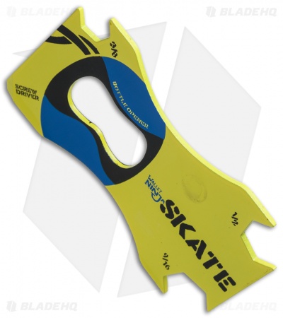 Wallet Ninja Credit Card Skateboard Multi-Tool (Yellow)