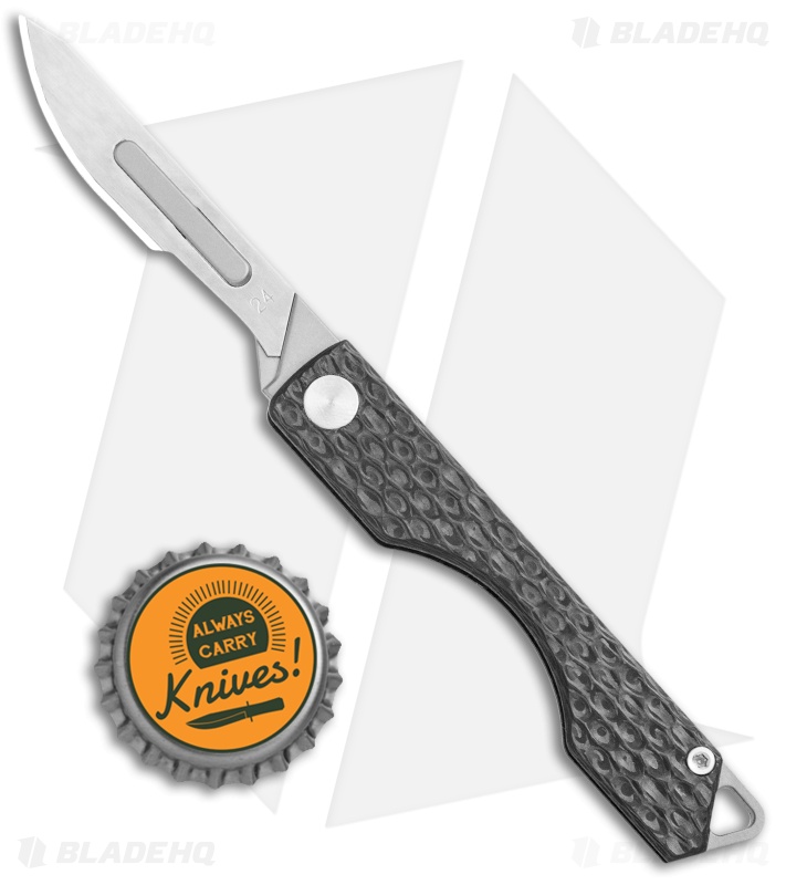CountyComm Folding CF/Ti Craft Scalpel w/ Spare Blades