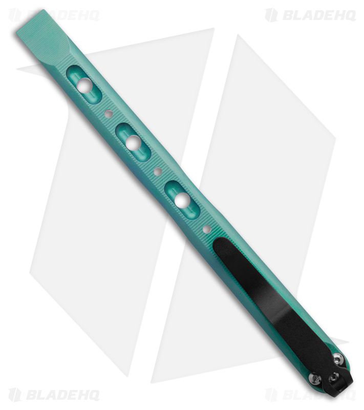 Flytanium Tenor Prybar - Turquoise Anodized Titanium