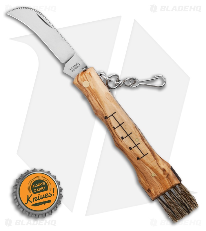 Mercury Mico 1 Mushroom Slip Joint Knife Olive Wood (2.75" Satin) 9M1UP