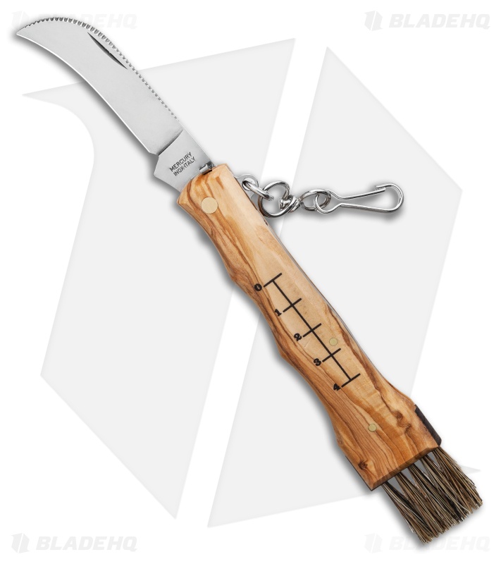 Mercury Mico 1 Mushroom Slip Joint Knife Olive Wood (2.75" Satin) 9M1UP