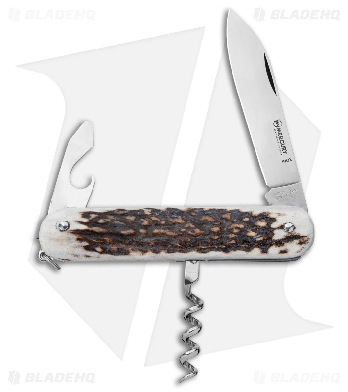 Mercury 4-in-1 Multi-Purpose Knife Stag (3" Polish) 913-3ADC