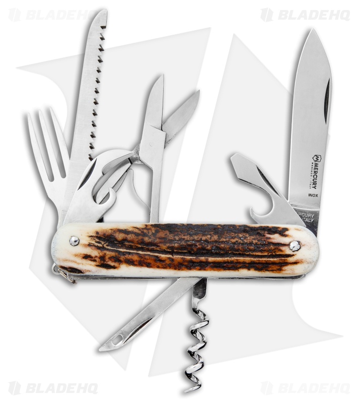 Mercury 9-in-1 Multi-Purpose Knife Stag (3" Polish) 913-8DC