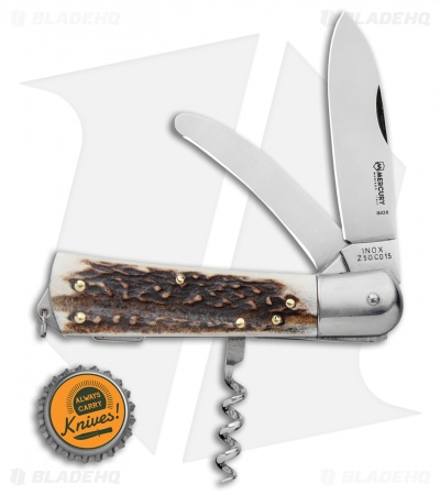 Mercury 3-Tool Multi-Purpose Hunting Knife Stag (3" Polish) 980-3CKDC