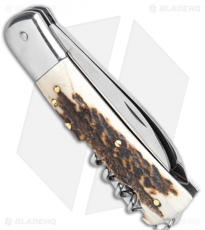 Mercury 3-Tool Multi-Purpose Hunting Knife Stag (3" Polish) 980-3CKDC