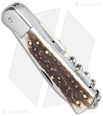 Mercury 3-Tool Multi-Purpose Hunting Knife Stag (3" Polish) 980-3CKDC