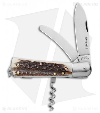 Mercury 3-Tool Multi-Purpose Hunting Knife Stag (3" Polish) 980-3CKDC