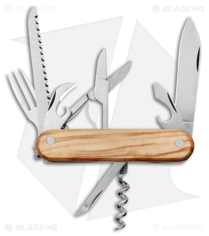 Mercury 9-in-1 Multi-Purpose Knife Olive Wood (3" Polish) 913-8LC