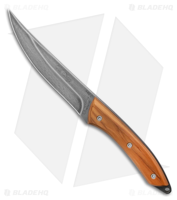 Mercury Old Chap Fixed Blade Knife Olive Wood (5.1  Aged ) 926-26LU