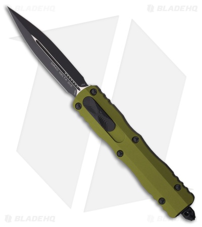 Microtech Dirac Delta D/E OTF Automatic Knife OD Green Aluminum (3.75" Black)