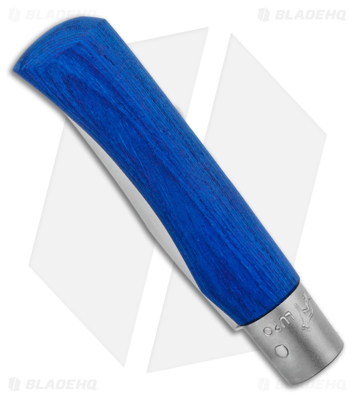 Antonini Old Bear Classical Large Folding Knife Blue Wood (3.4" Satin)