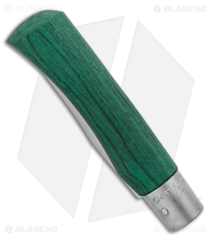  Antonini Old Bear Classical Large Folding Knife Green Wood (3.4" Satin)