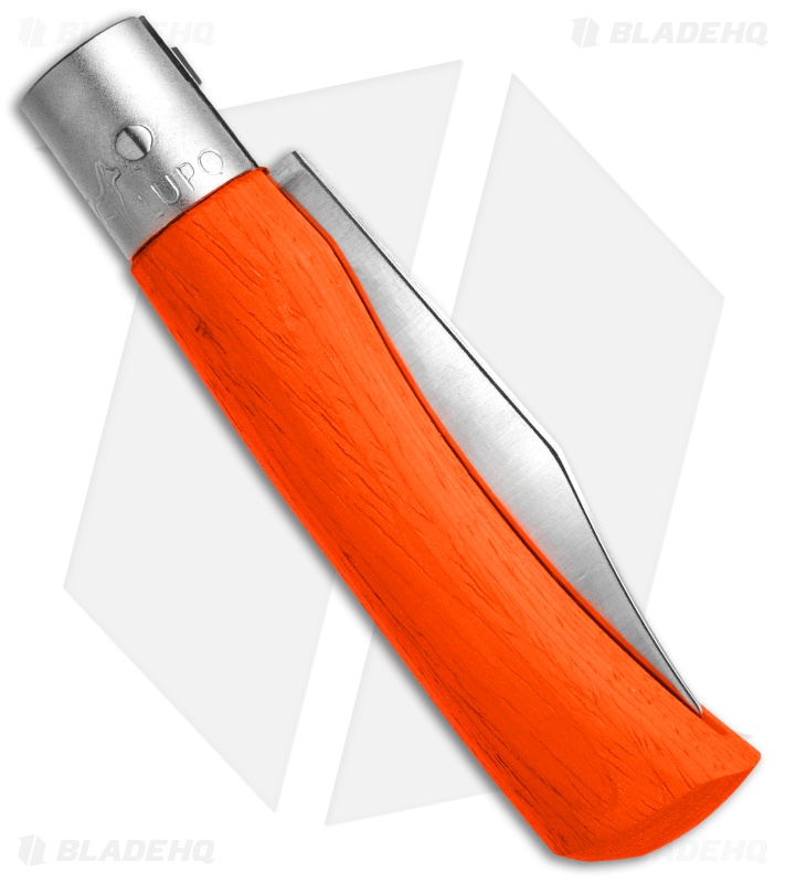 Antonini Old Bear Classical Medium Folding Knife Orange Wood (2.75" Satin)