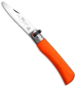 Antonini Old Bear Classical Medium Folding Knife Orange Wood (2.75" Satin)