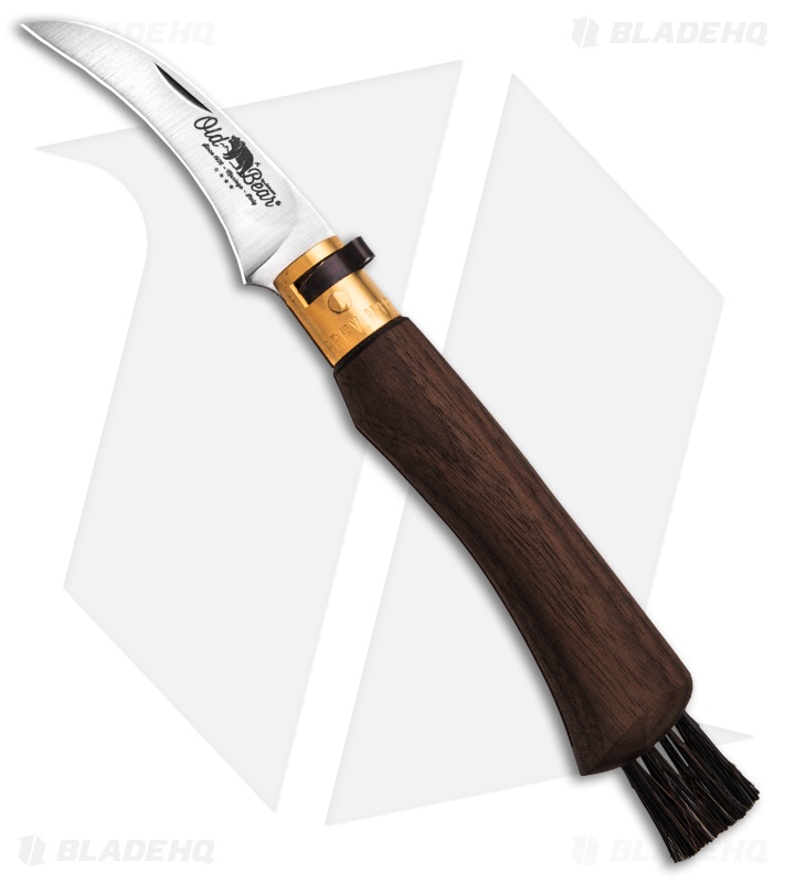 Antonini Old Bear Mushroom Knife Medium Walnut Wood (3.2" Satin)