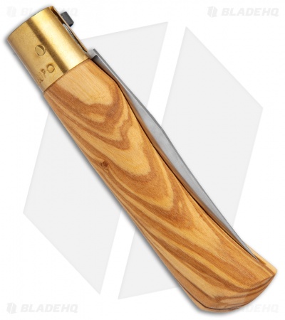Antonini Old Bear Classical Large Folding Knife Italian Olive (3.4" Satin)