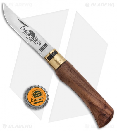 Antonini Old Bear Classical Carbon Large Knife American Walnut (3.4" Satin)