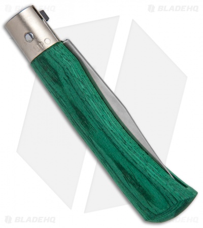 Antonini Old Bear Classical Medium Folding Knife Green Wood (3.2" Satin)