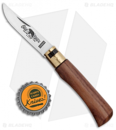 Antonini Old Bear Classical Carbon Small Knife American Walnut (2.9" Satin)