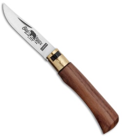 Antonini Old Bear Classical Carbon Small Knife American Walnut (2.9" Satin)