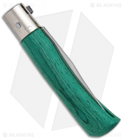 Antonini Old Bear Classical Small Folding Knife Green Wood (2.9" Satin)
